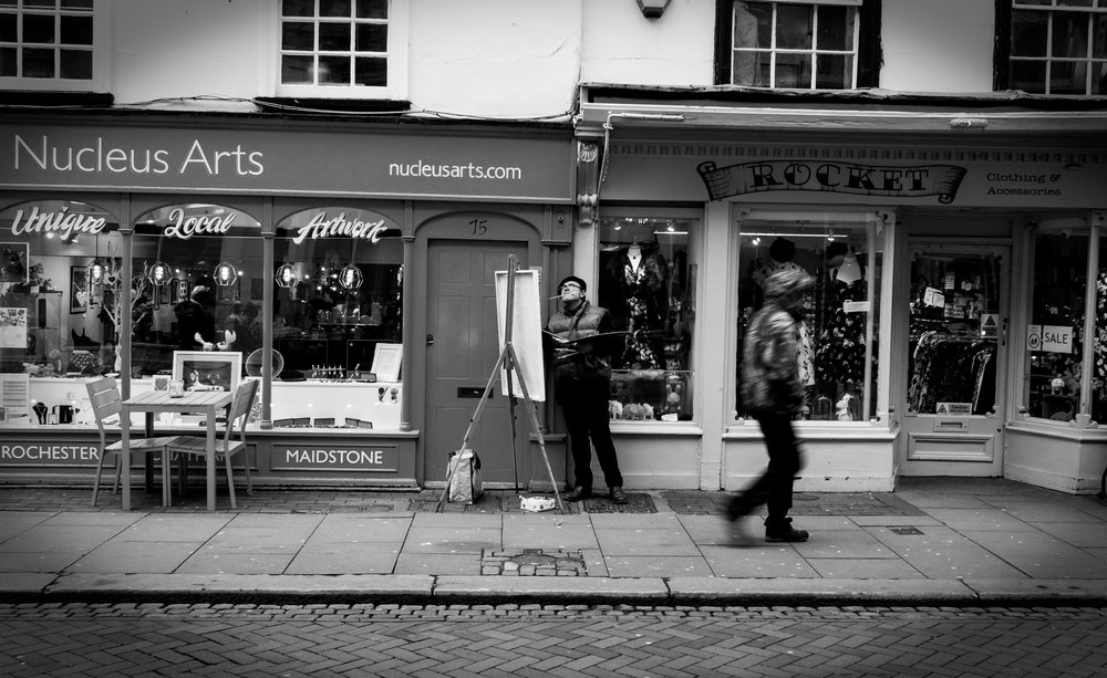 The painter — shot on Rochester High Street